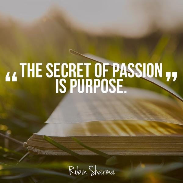 Optimal Health - the secret of passion is purpose - Optimal Health - Health Is True Wealth.