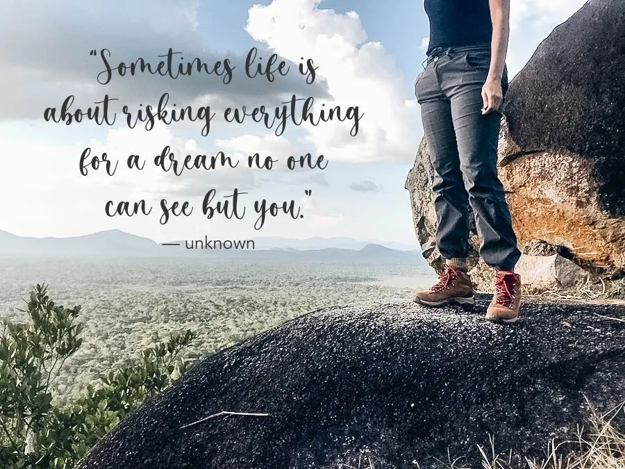 Optimal Health - Sometimes life is about risking everything for a dream no one can see but you. — unknown - Optimal Health - Health Is True Wealth.