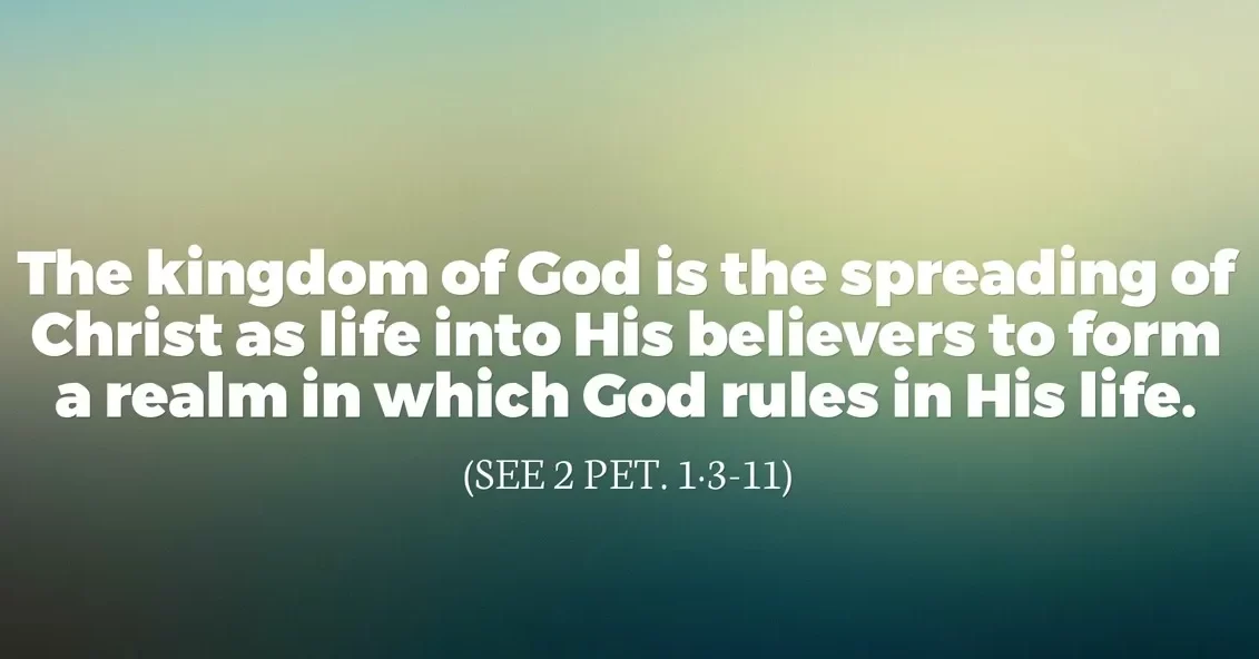 Optimal Health - The kingdom of God is the spreading of Christ as life into His believers2 edited - Optimal Health - Health Is True Wealth.