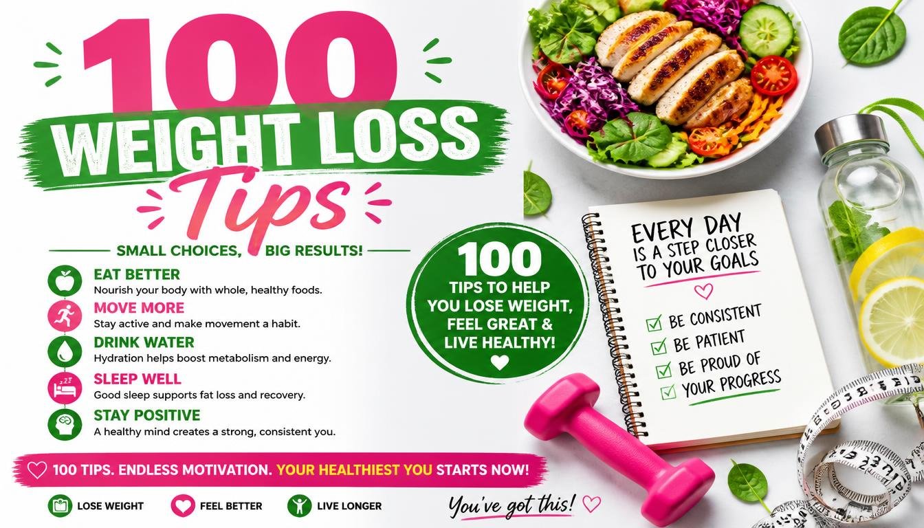 100 WAYS TO REDUCE AND BURN CALORIES | Weight Loss Tips