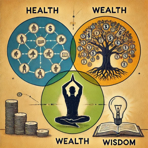 The Interconnected of Health, Wealth, and Wisdom: A Holistic Approach to Self-Improvement