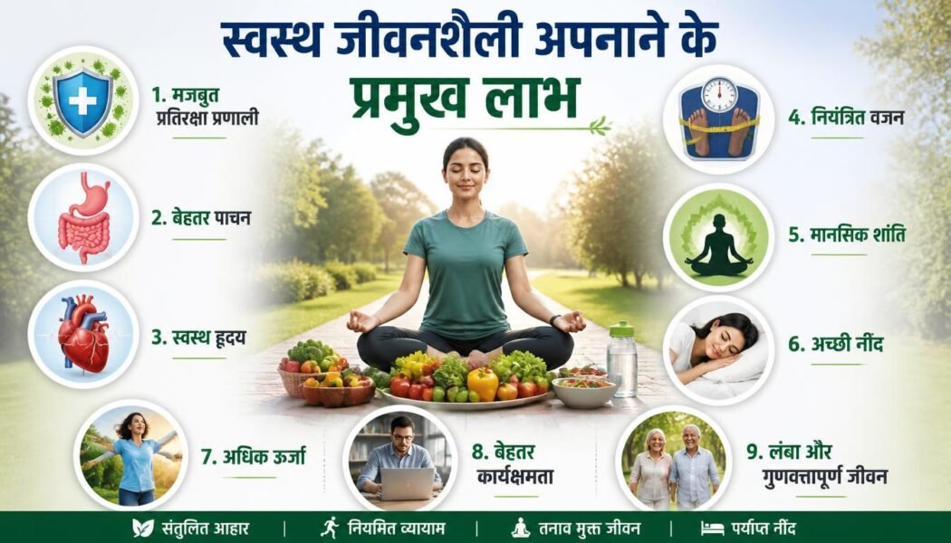 Health and Fitness: The Complete Guide to Healthy Living (2026) In Hindi आरोग्य और स्वास्थ्य: स्वस्थ जीवन के लिए सम्पूर्ण मार्गदर्शिका (2026) 13 Generate FHD Image for feature images of blog post about "Health and Fitness: The Complete Guide to Healthy Living (2026) In Hindi आरोग्य और स्वास्थ्य: स्वस्थ जीवन के लिए सम्पूर्ण मार्गदर्शिका (2026)"