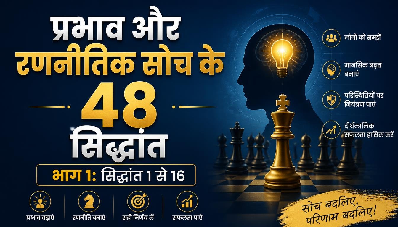 प्रभाव और रणनीतिक सोच के 48 सिद्धांत (PRABHAV AUR RANNEETIK SOCH KE 48 SIDDHANT) भाग 1: सिद्धांत 1 से 16